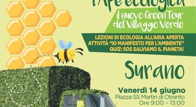  A SPASSO CON L 'APE ECOLOGICA