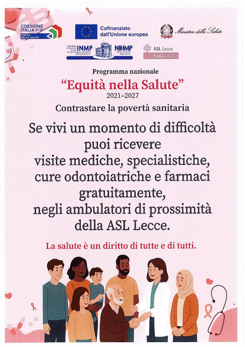 PROGRAMMA NAZIONALE -EQUITA' NELLA SALUTE 2021-2027