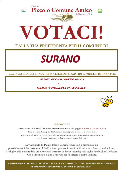 PREMIO PICCOLO COMUNE AMICO - PREMIO 2025